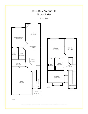 $269,000 | 1012 18th Avenue Southeast, Forest Lake, MN 55025
