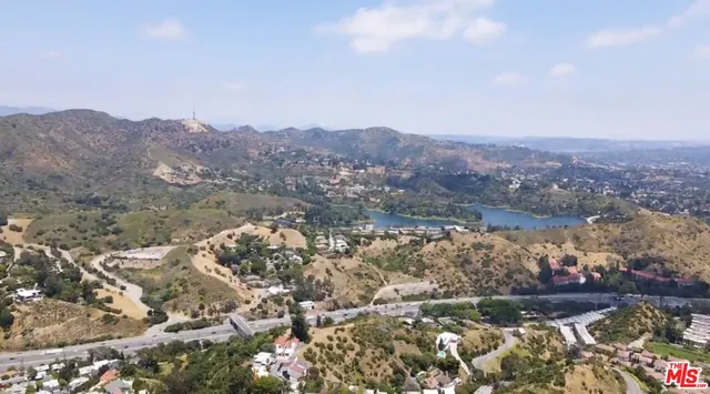 a view of lake and mountain