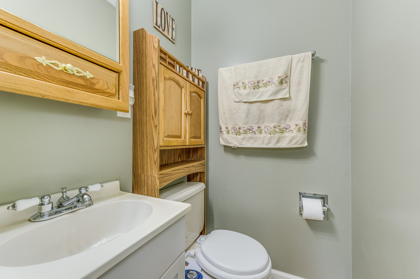 713 South Cooper Road New Lenox, IL 60451 - Photo 16 of 21 a bathroom with a sink mirror vanity and toilet