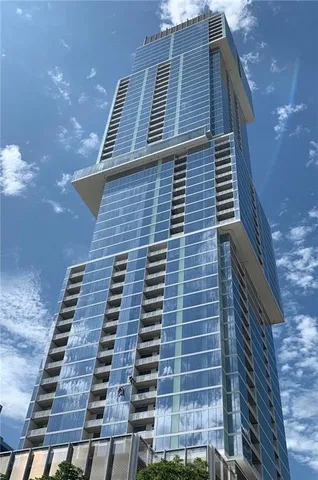 a front view of a building