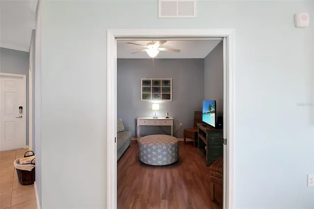 a room with furniture and a window