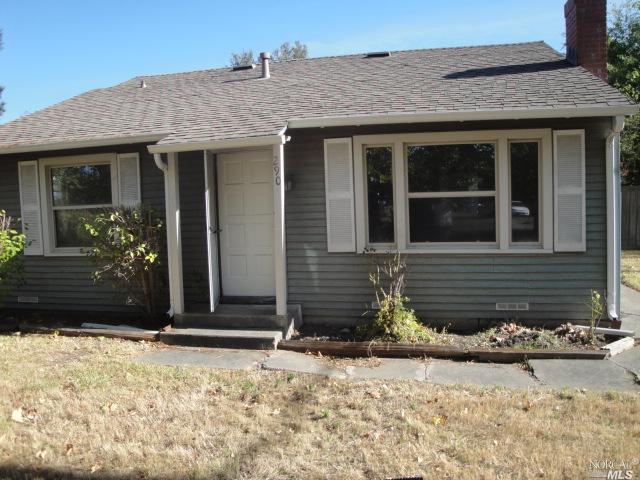 a front view of a house