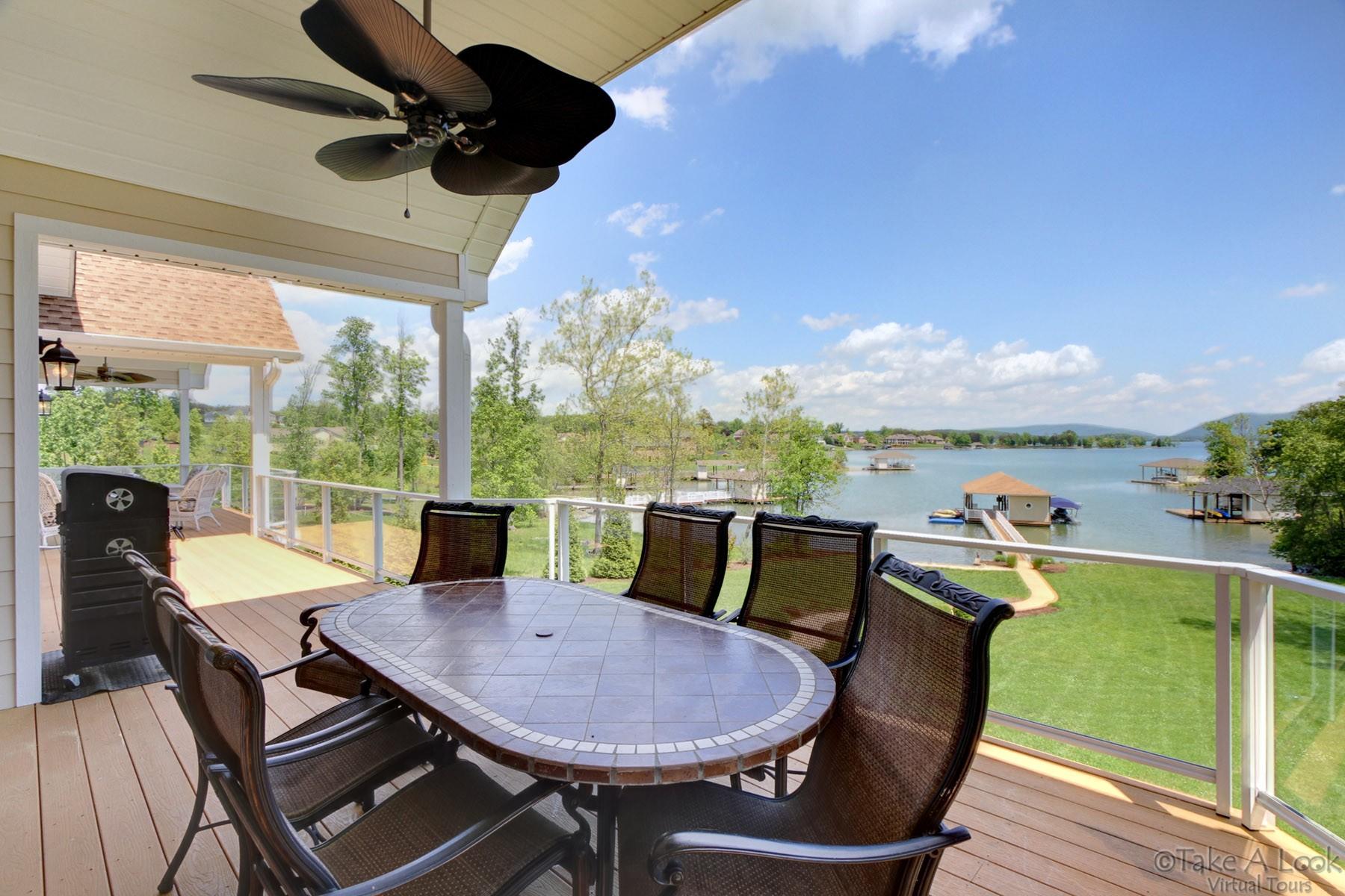 140 Calypso Road Moneta, VA 24121 - Photo 13 of 26 a view of a dining room with furniture window and outside view