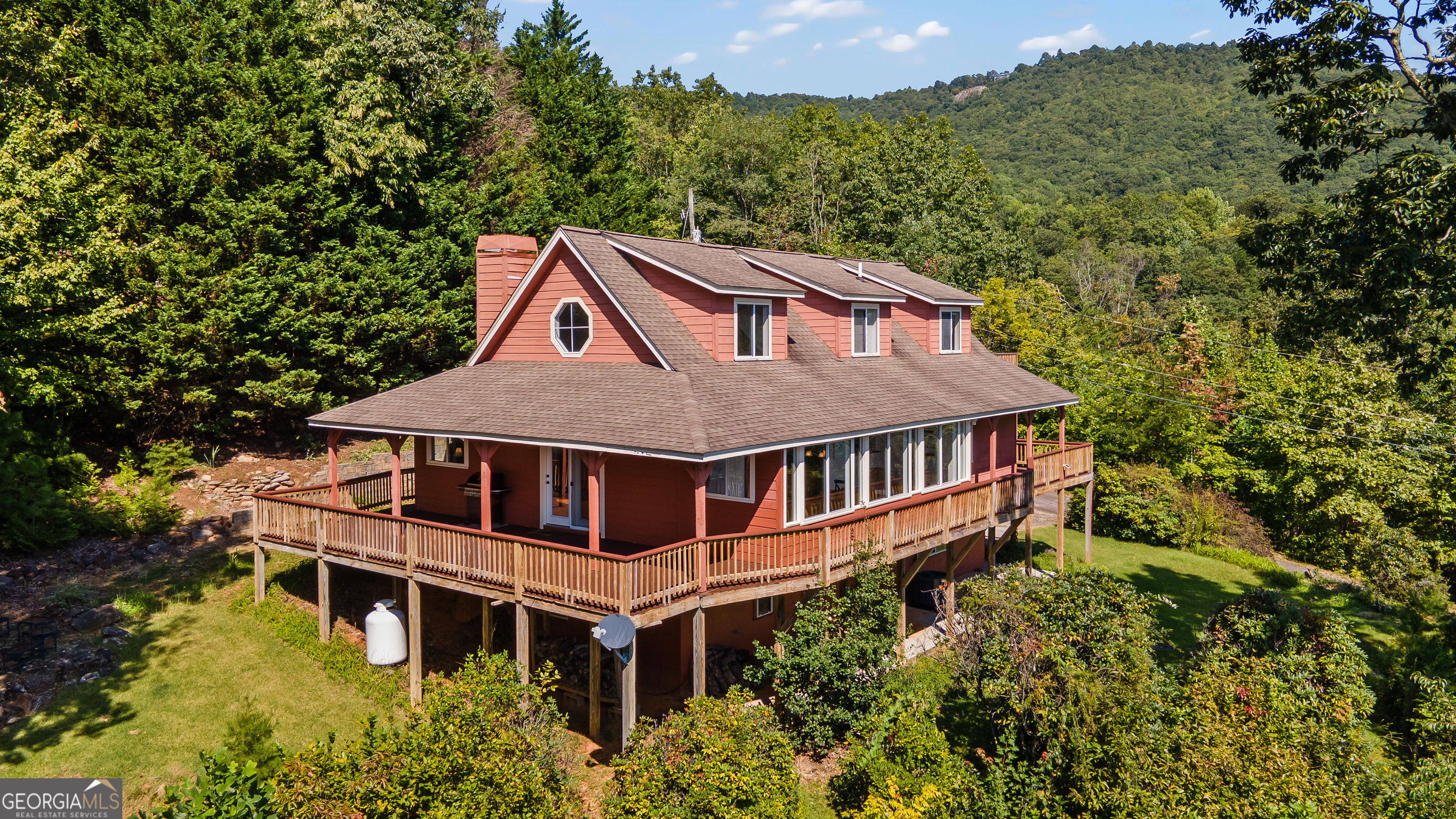 1387 Valley Street Clayton, GA 30525 - Photo 2 of 59 an aerial view of a house with a yard
