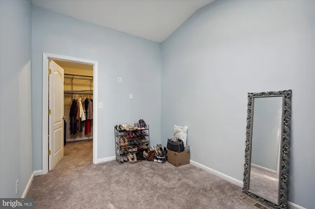 a view of a room with closet