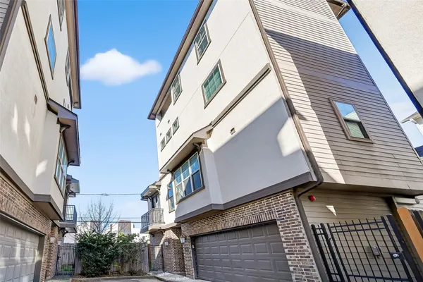 a view of a building from a balcony