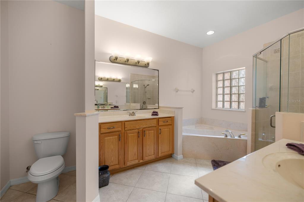 19040 Northwest 88th Avenue Road Reddick, FL 32686 - Photo 23 of 68 a bathroom with a bathtub sink mirror vanity and toilet