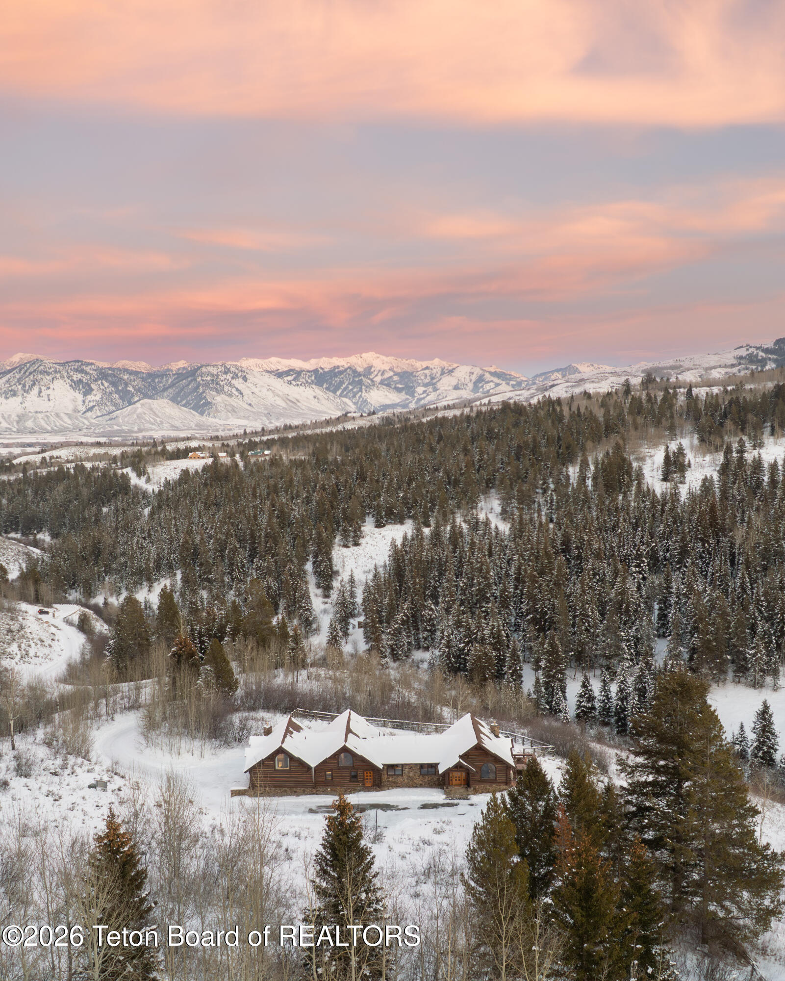4020 Bronco Road Wilson, WY 83014 - Photo 37 of 39 Aerial of House