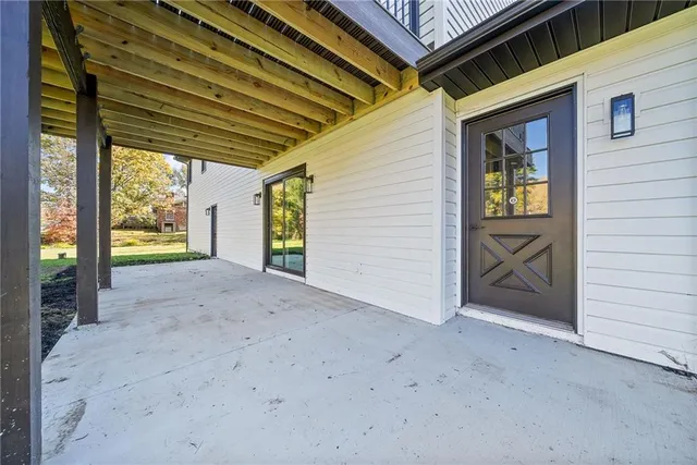 a view of outdoor space and porch