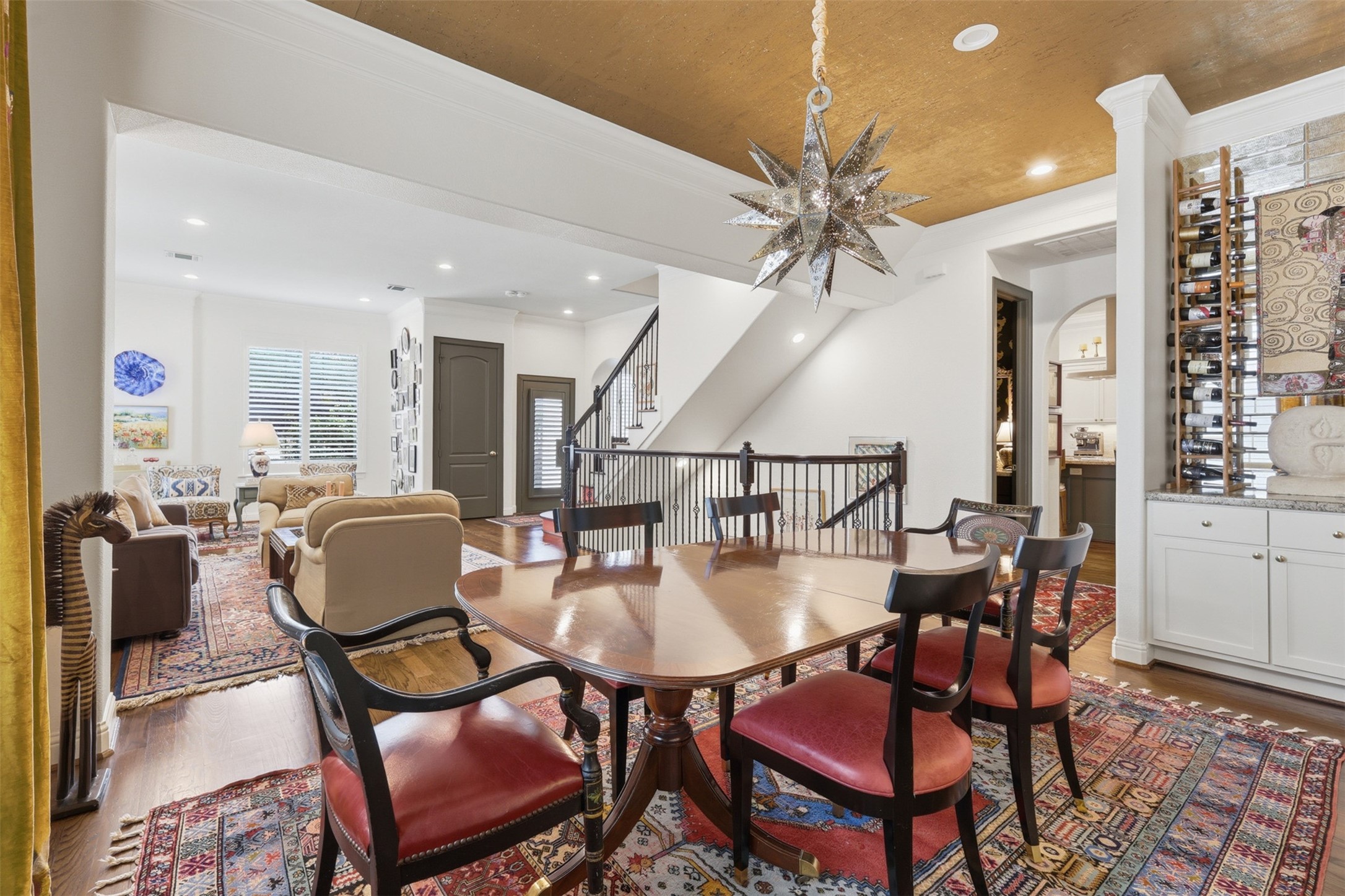 1956 Welch Street Houston, TX 77019 - Photo 10 of 29 Dining room opens to living room