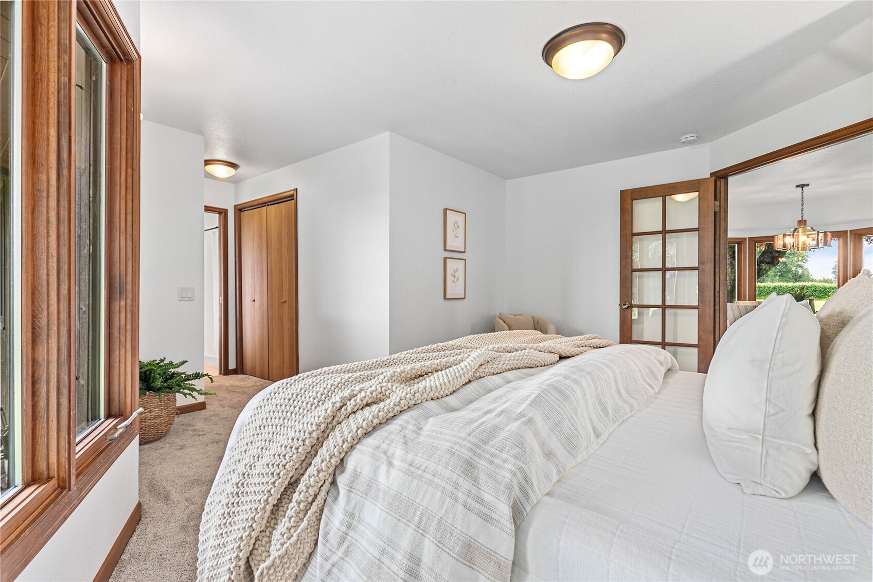 1133 East Pole Road Everson, WA 98247 - Photo 10 of 40 a bedroom with a bed and a large window
