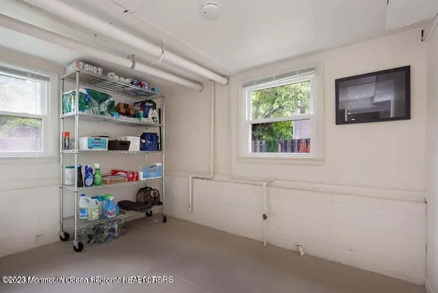 a room with toys and a window