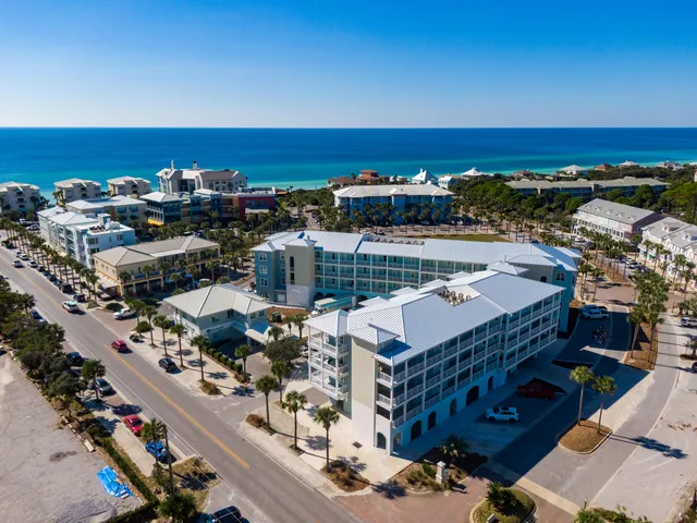 an aerial view of a city