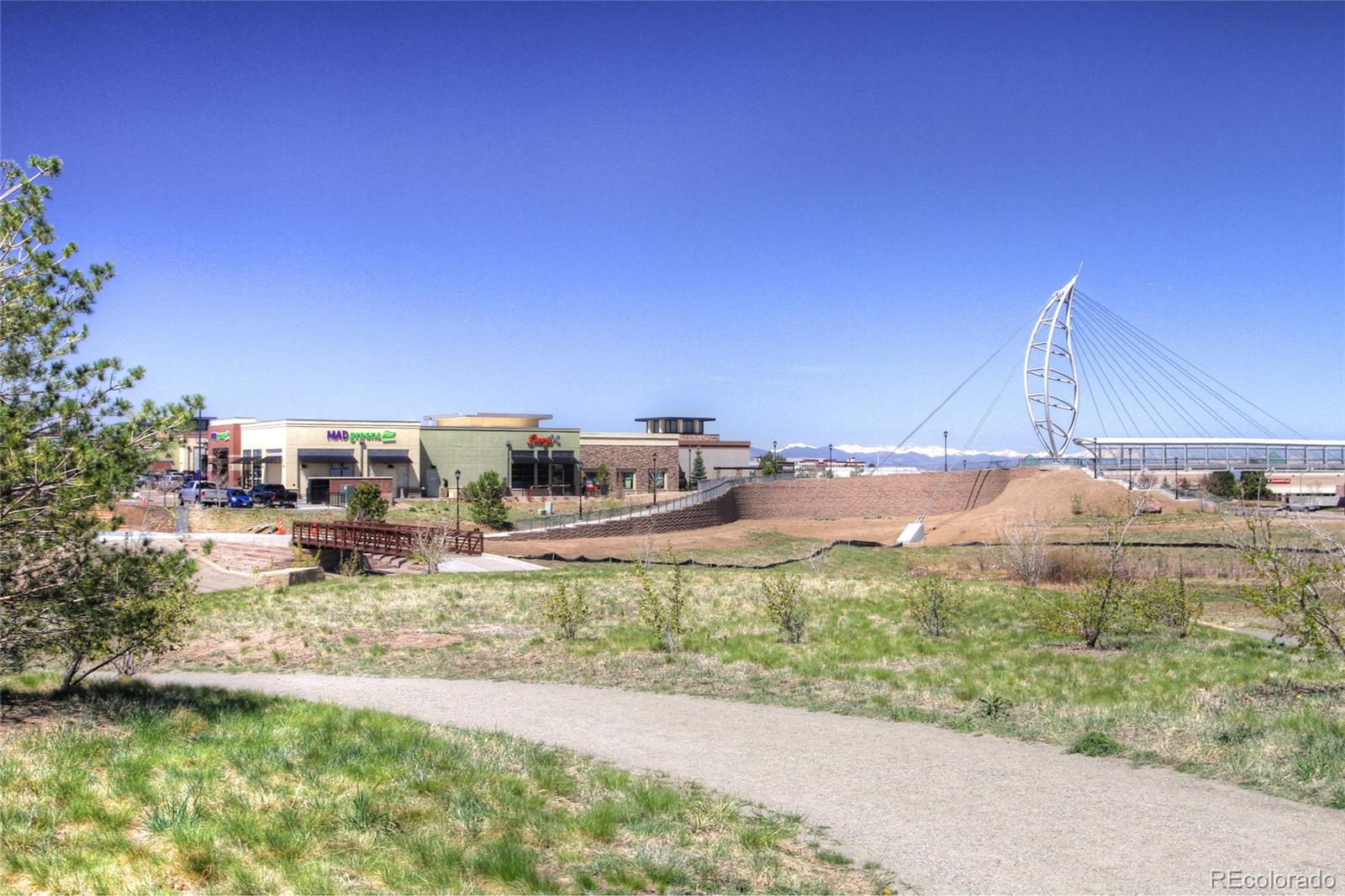 9228 Ridgegate Parkway Lone Tree, CO 80124 - Photo 27 of 32 a view of a water fountain and a big yard