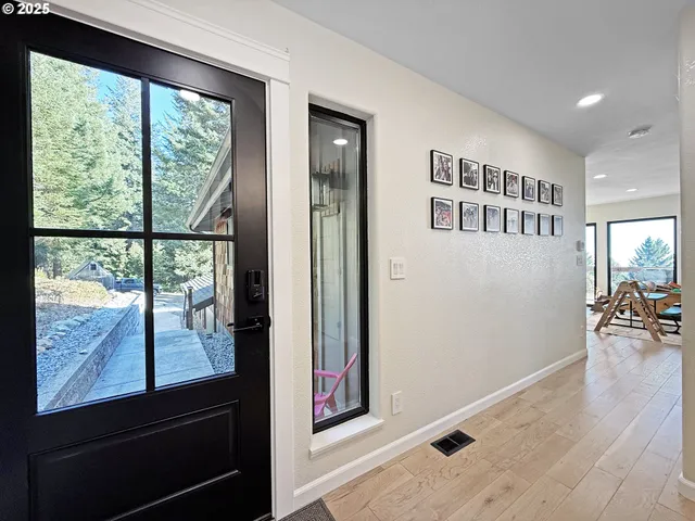 a view of a living room and a window