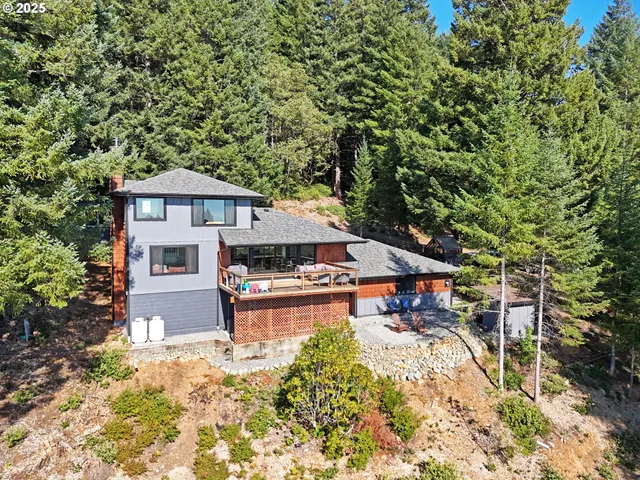 a front view of a house with swimming pool