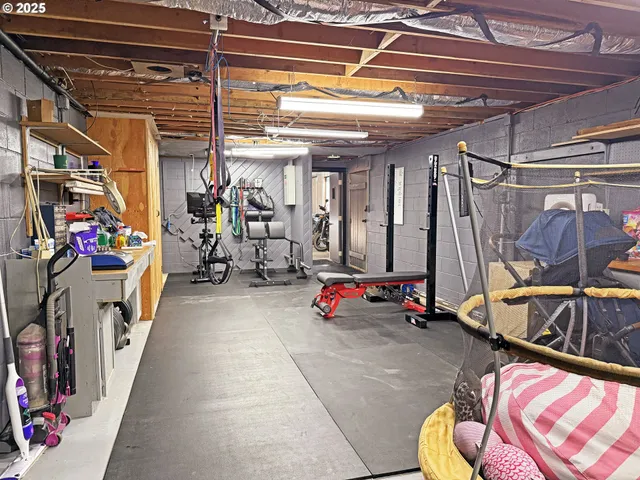 a view of storage and utility room