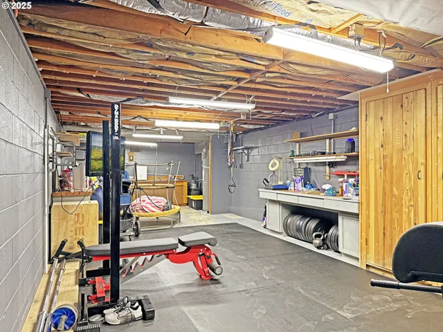 a view of storage and utility room