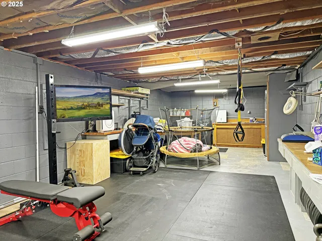 a view of storage and utility room