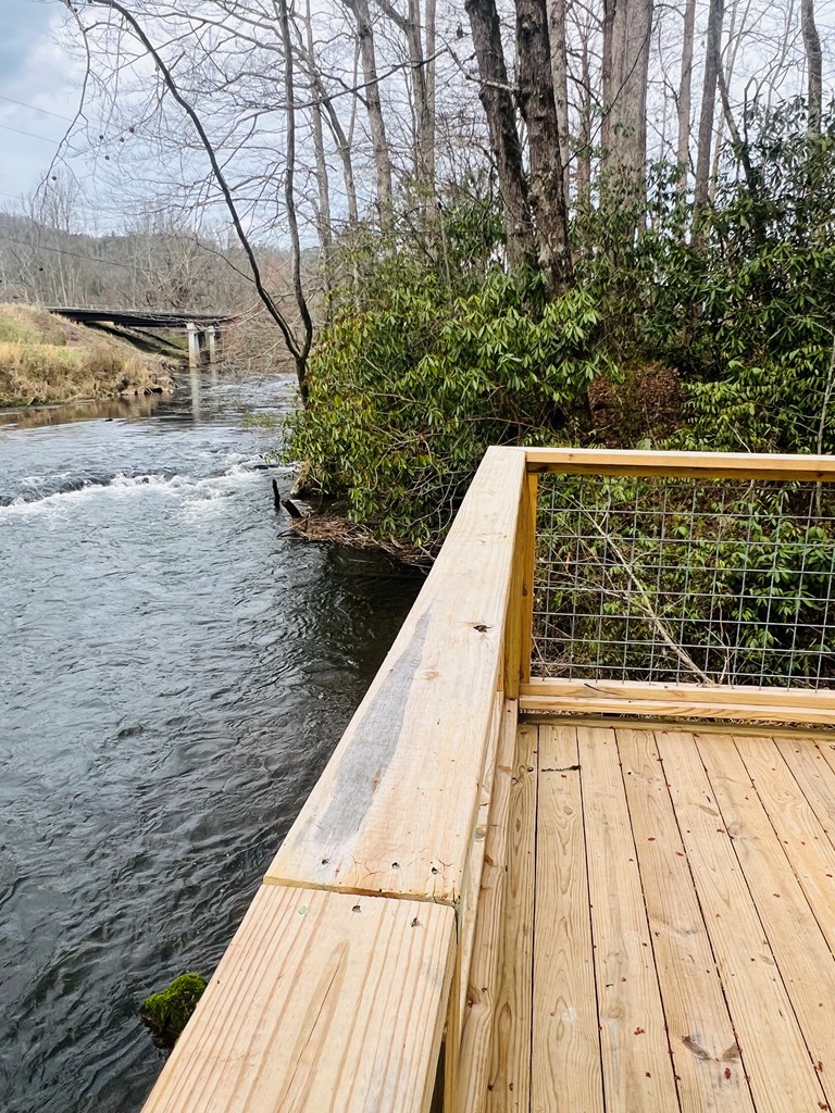 0 Aster Trail Marble, NC 28905 - Photo 13 of 13 a view of balcony with wooden floor and fence
