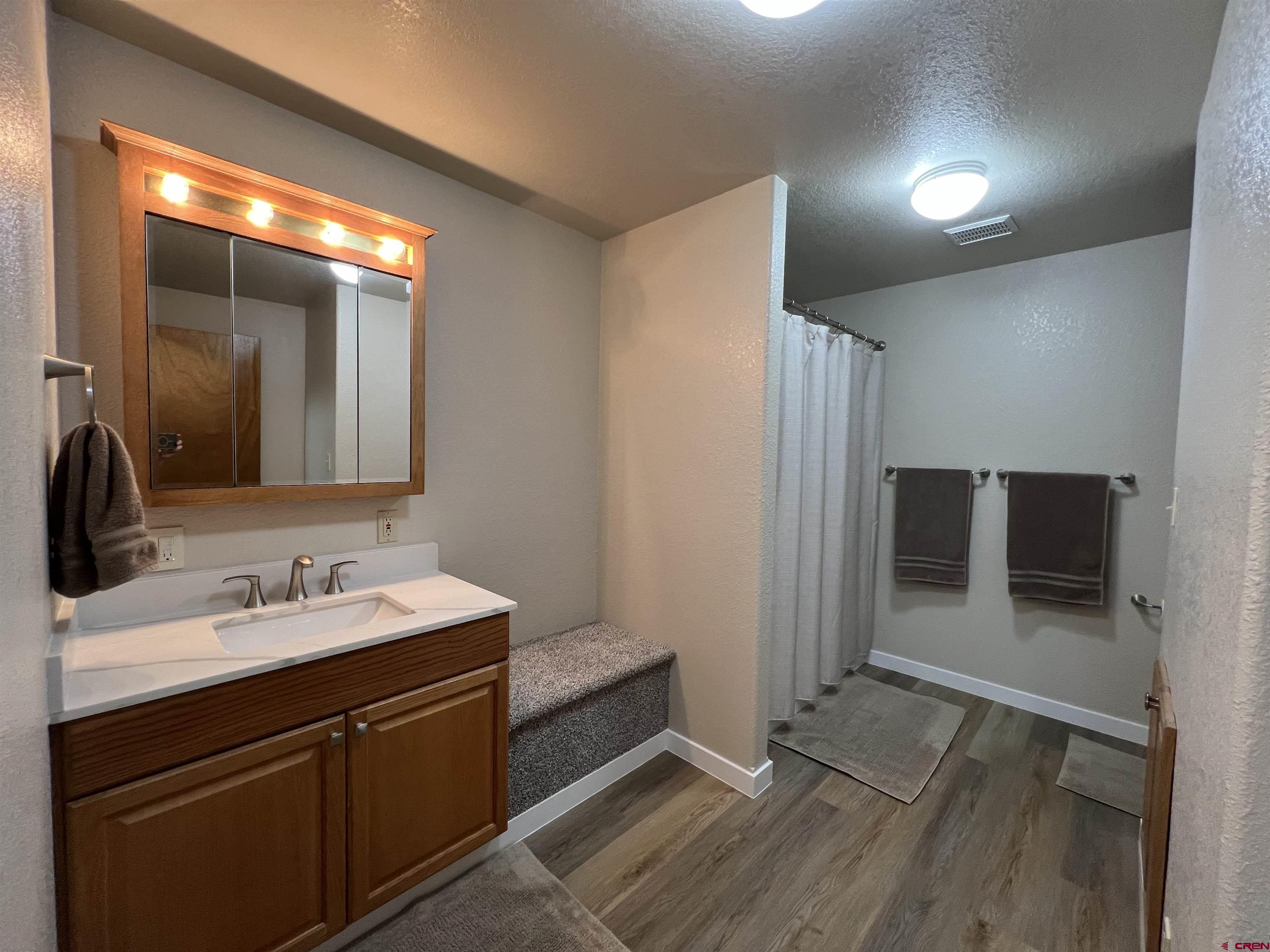 41400 Co Road Saguache, CO 81149 - Photo 24 of 45 a bathroom with a sink and a mirror