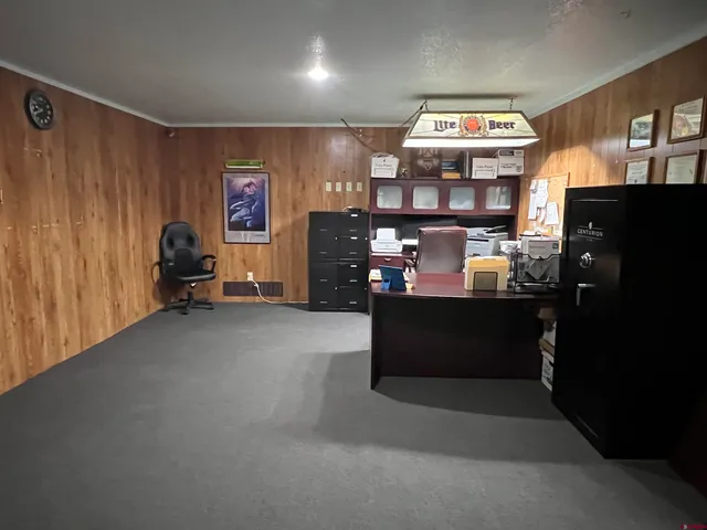 a room with furniture