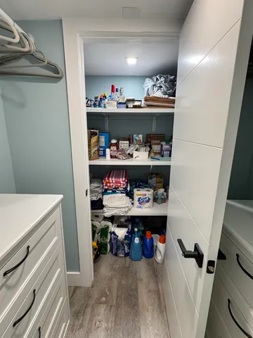 a room with storage and utility