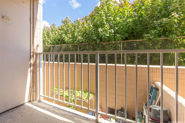 a view of a balcony