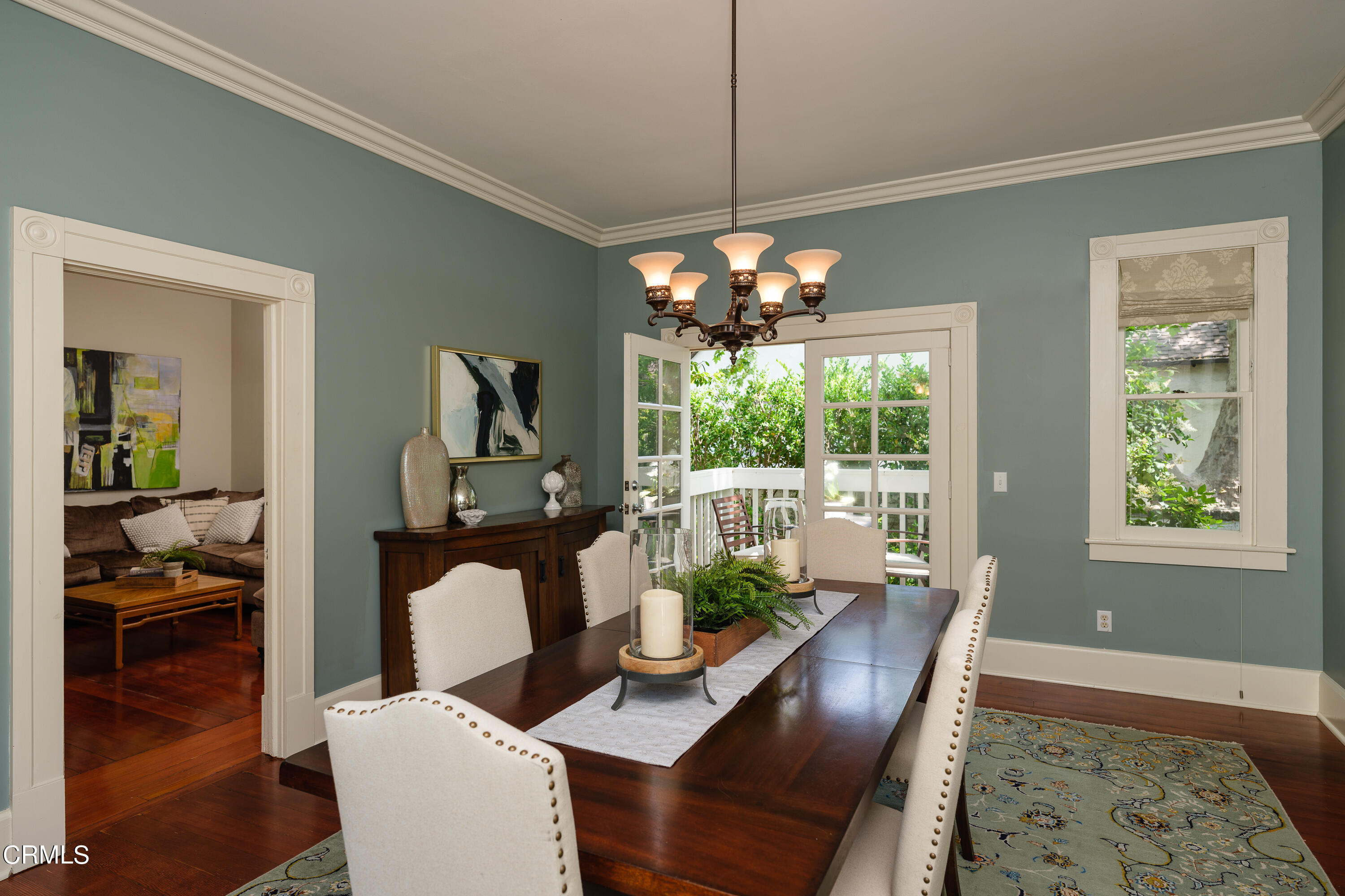 2020 Minoru Drive Altadena, CA 91001 - Photo 19 of 75 a view of a dining room with furniture wooden floor and chandelier