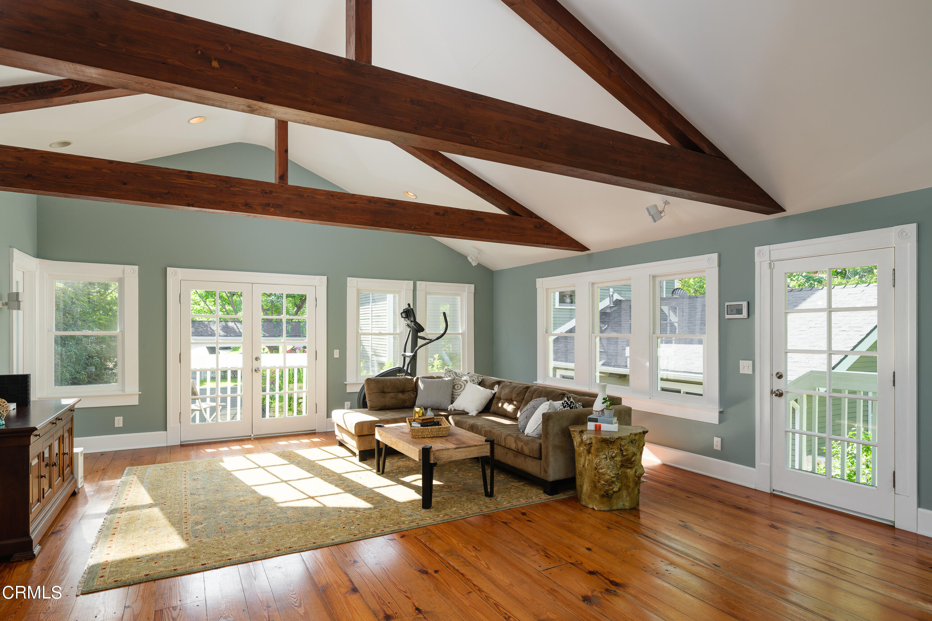 2020 Minoru Drive Altadena, CA 91001 - Photo 43 of 75 a living room with furniture floor to ceiling window and wooden floor