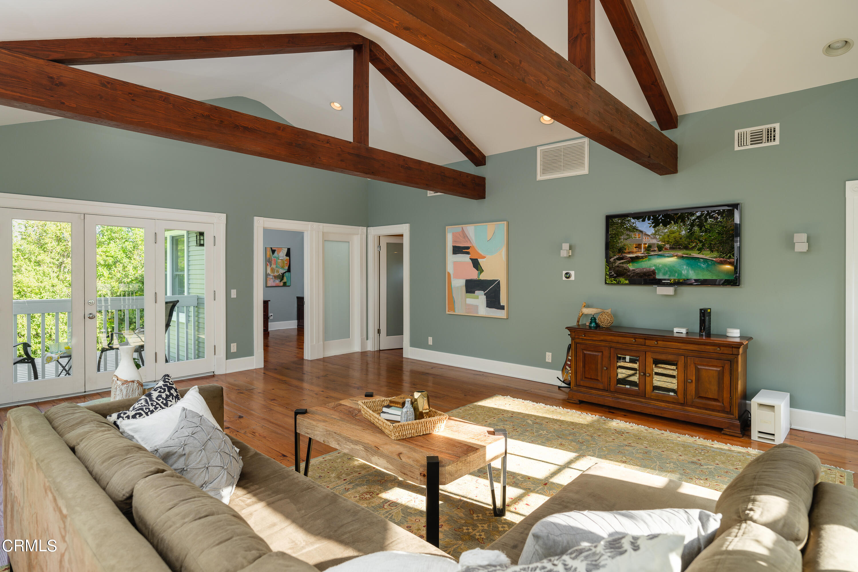 2020 Minoru Drive Altadena, CA 91001 - Photo 47 of 75 a living room with furniture and a flat screen tv