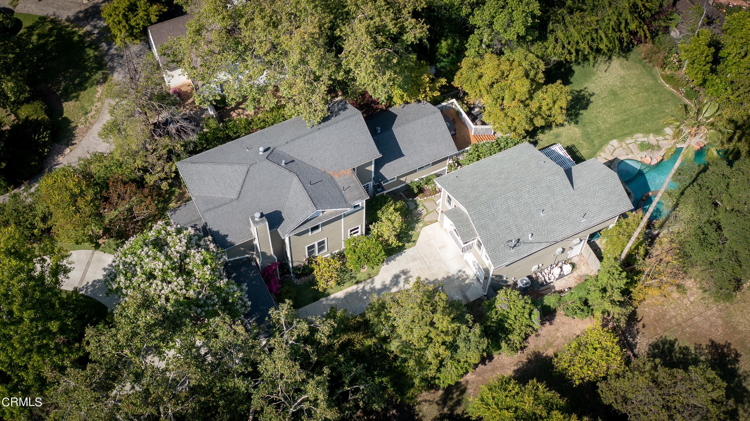 2020 Minoru Drive Altadena, CA 91001 - Photo 74 of 75 an aerial view of a house with a yard and garden