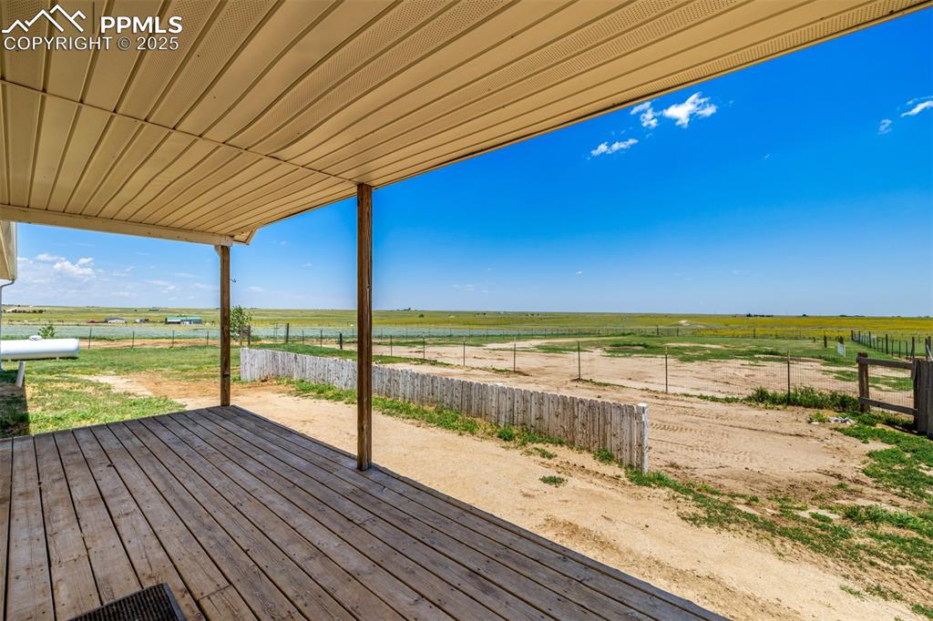 6065 Mulberry Road Calhan, CO 80808 - Photo 25 of 45 Deck with a rural view