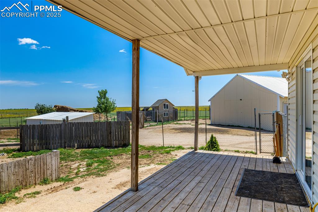 6065 Mulberry Road Calhan, CO 80808 - Photo 26 of 45 View of deck