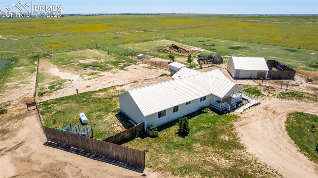 6065 Mulberry Road Calhan, CO 80808 - Photo 34 of 45 Overview of rural landscape featuring agricultural land