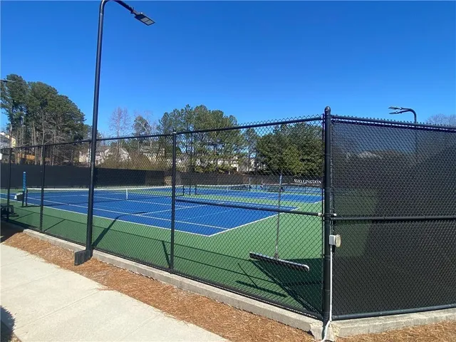 a view of a tennis court