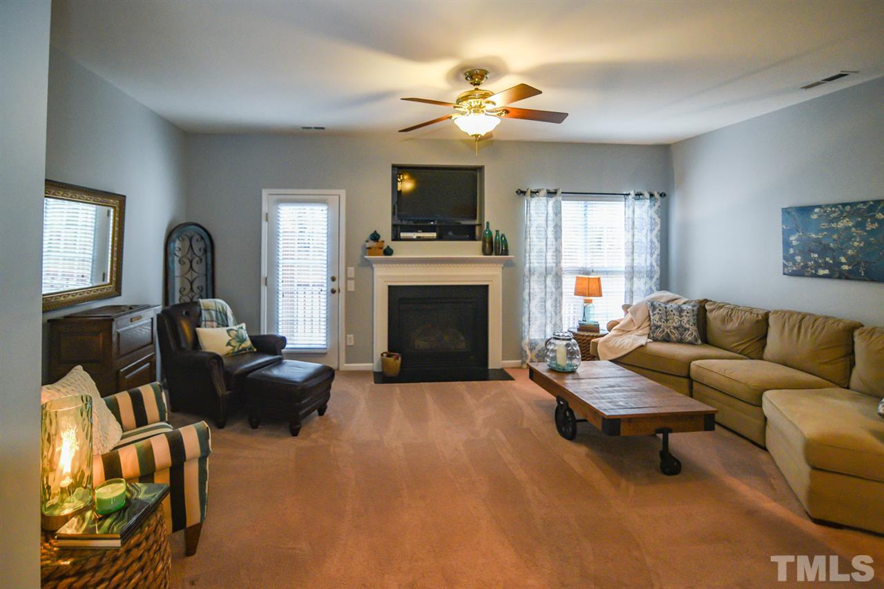 Cozy fireplace will keep you warm on chilly nights!  S'mores anyone?