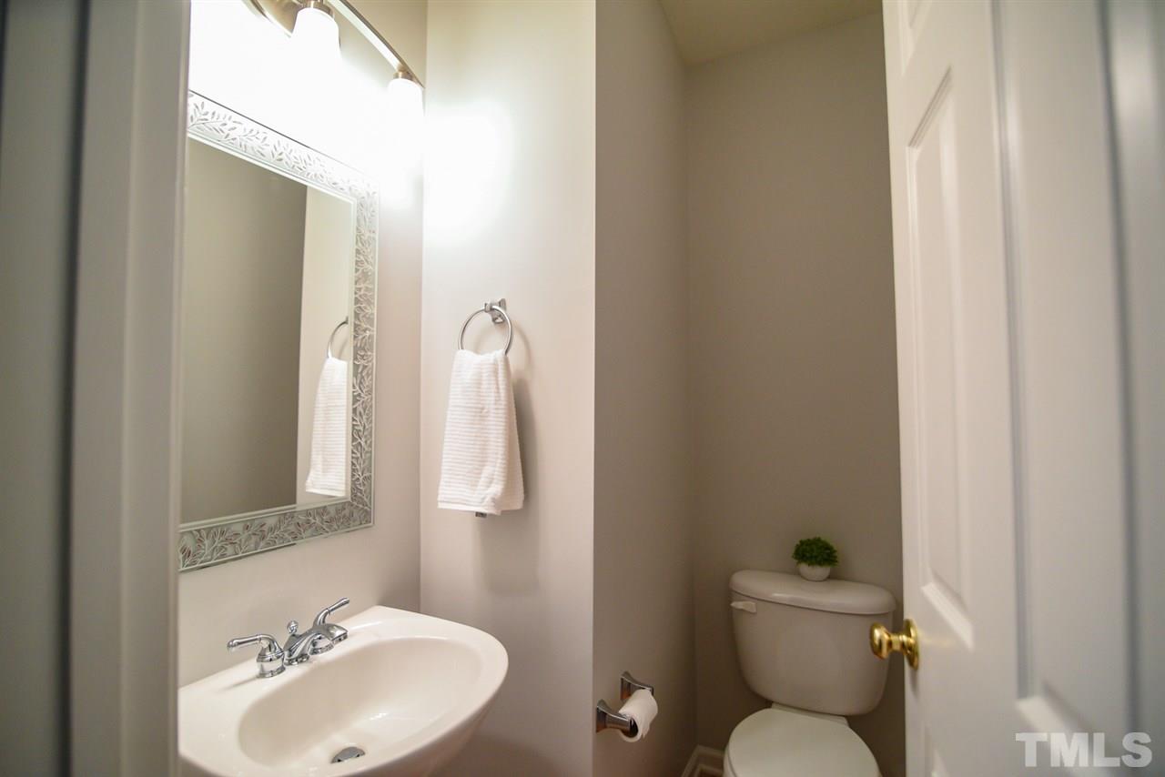 3109 Winding Waters Way Raleigh, NC 27614 - Photo 10 of 18 Convenient bath on the 2nd level offers a charming pedestal sink.