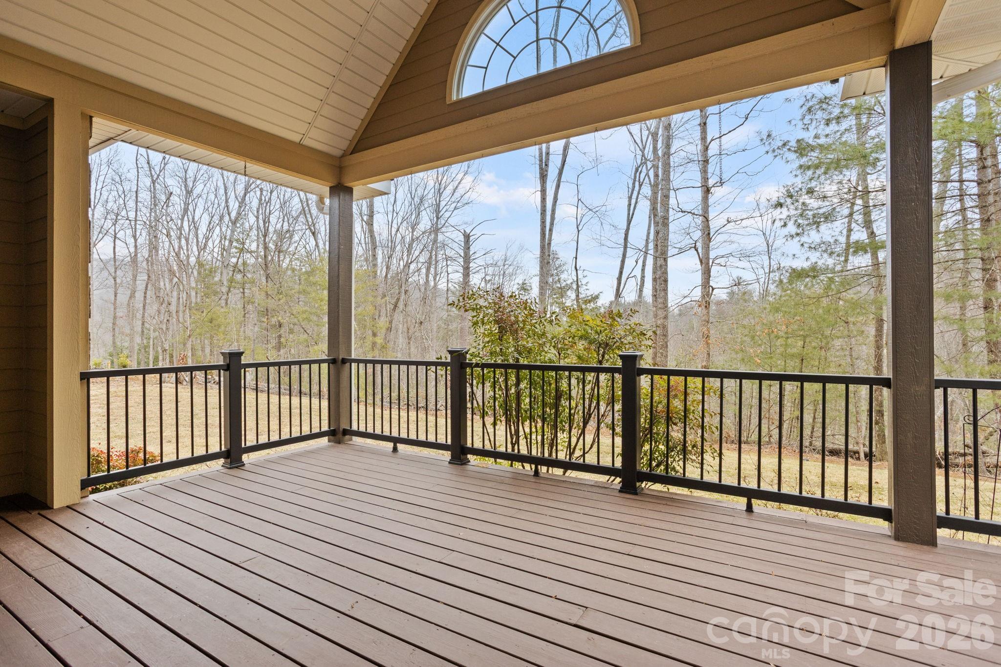 199 Judson Ridge Road Arden, NC 28704 - Photo 39 of 48 a view of a balcony with wooden floor