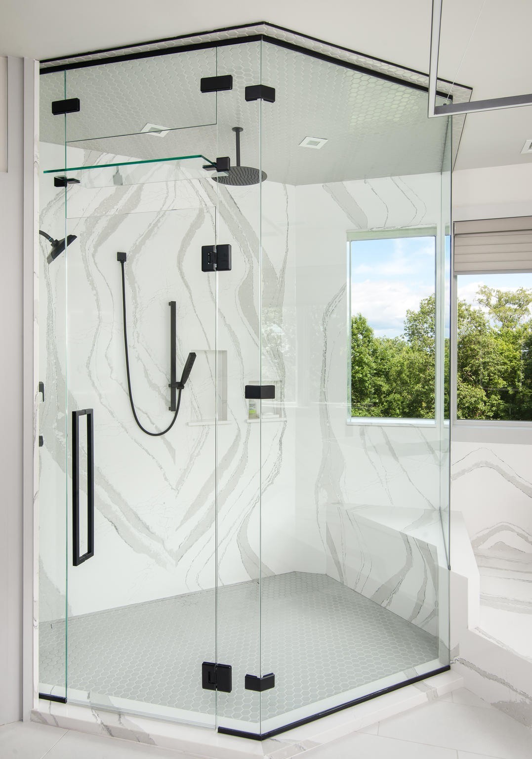 813 Deercrossing Nashville, TN 37220 - Photo 22 of 49 a bathroom with a shower and a window