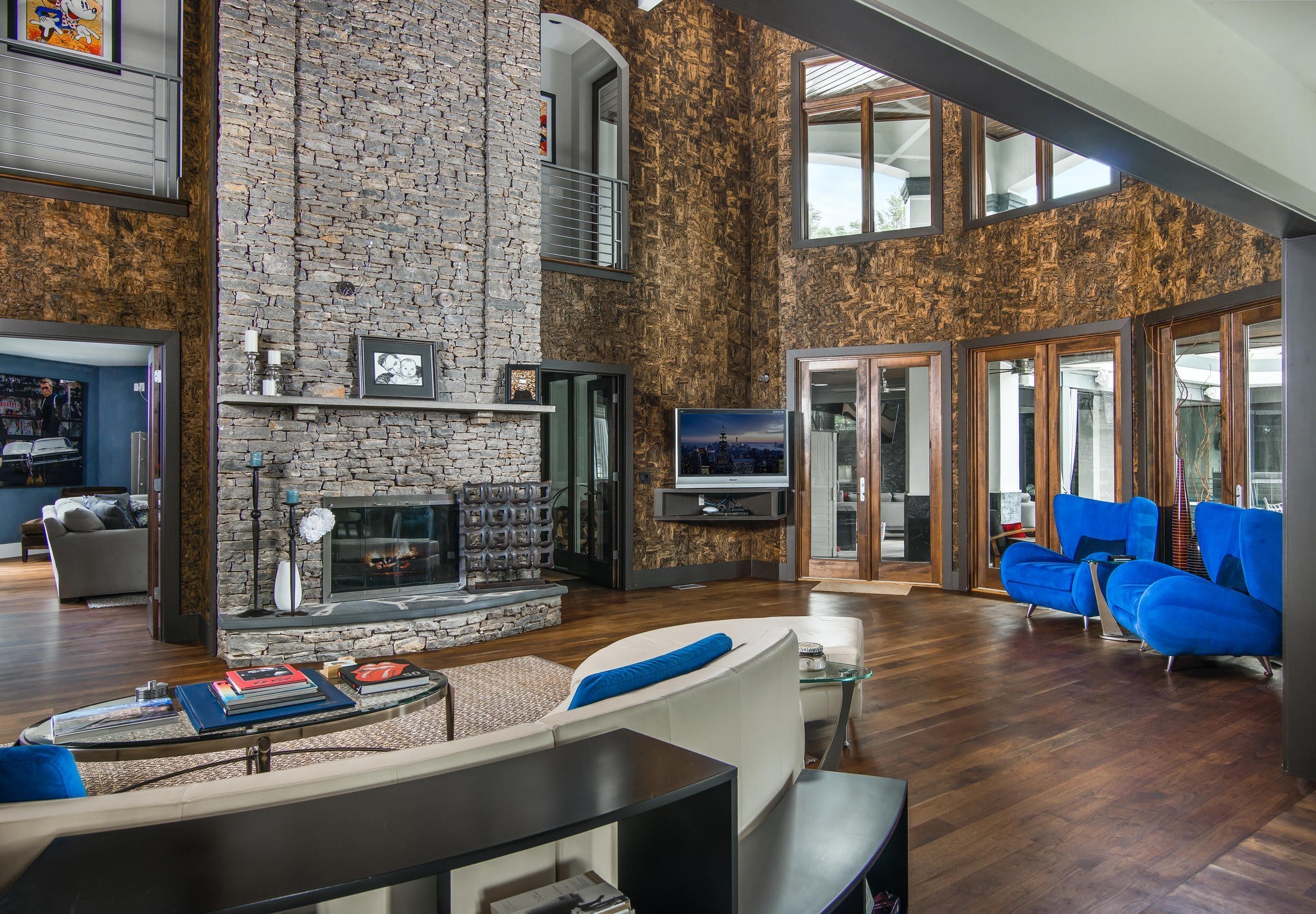 813 Deercrossing Nashville, TN 37220 - Photo 10 of 49 a living room with furniture pool table and a fireplace