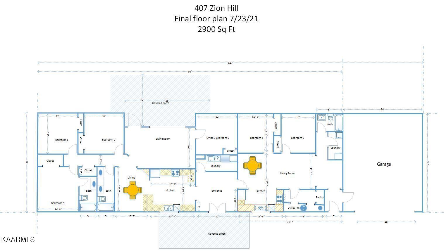 407 Zion Hill Road Sevierville, TN 37876 - Photo 24 of 24 Final Floorplan