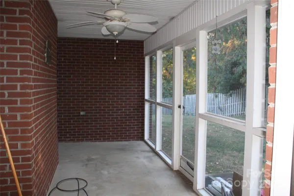 a view of a glass door and glass door