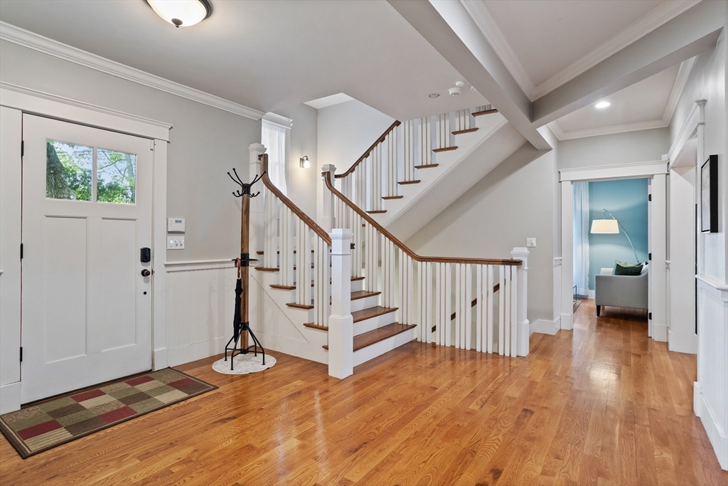 5 Walnut Street Lexington, MA 02421 - Photo 3 of 34 a view of entryway with wooden floor