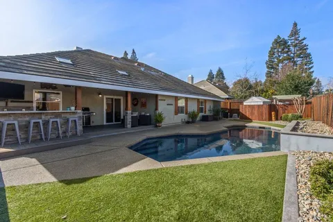 front view of house with a yard