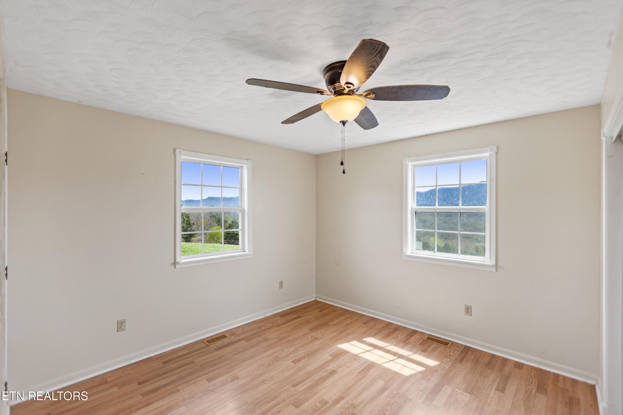 741 Clinch Valley Road Powder Springs, TN 37848 - Photo 48 of 50 a view of empty room with wooden floor and fan