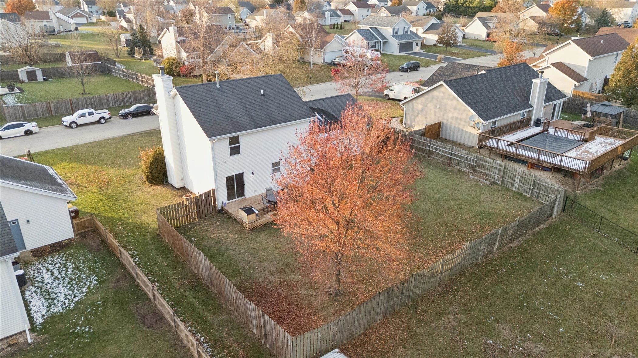 549 Bayfield Road Rockton, IL 61073 - Photo 42 of 47 an aerial view of residential houses with outdoor space