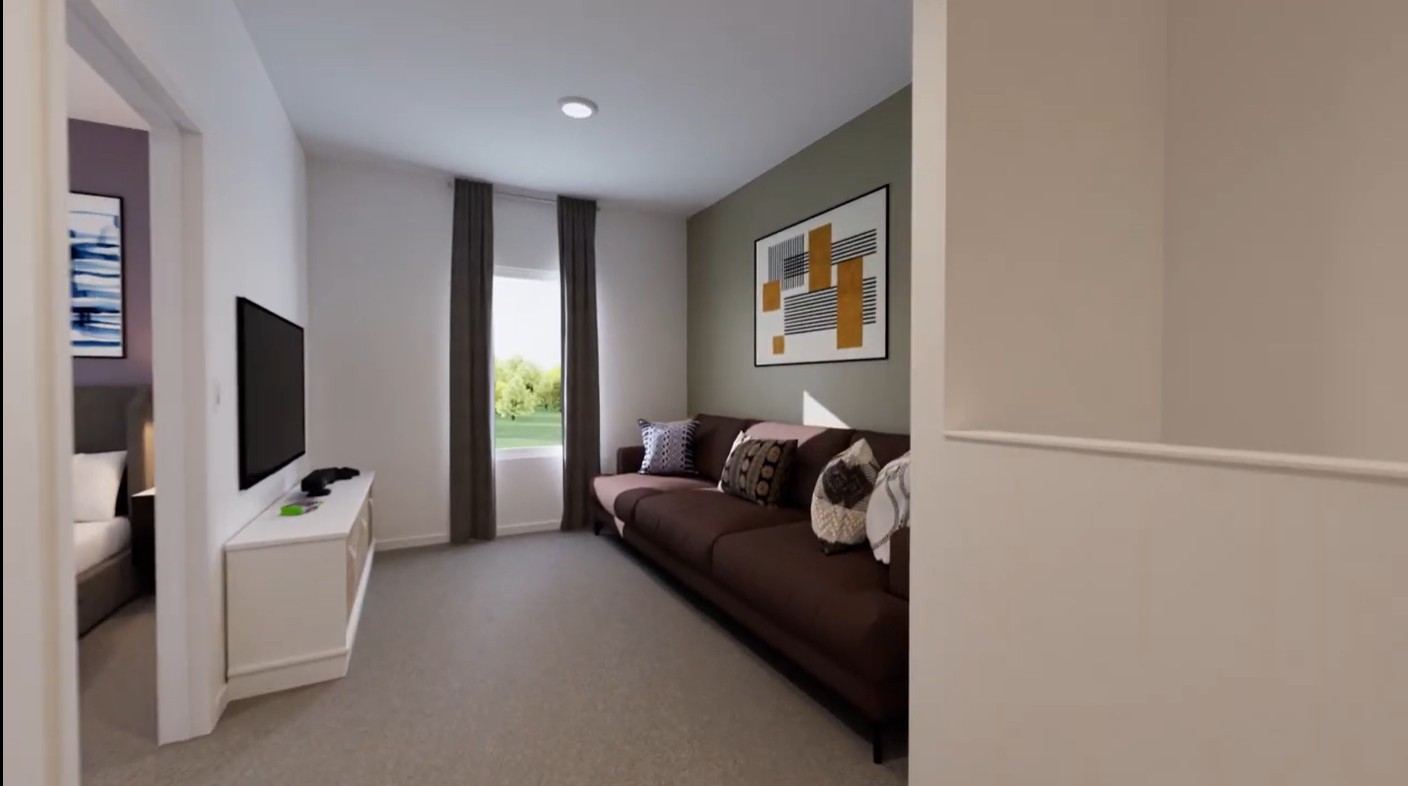 2163 Salinas Drive Rosharon, TX 77583 - Photo 25 of 31 a living room with furniture and a flat screen tv