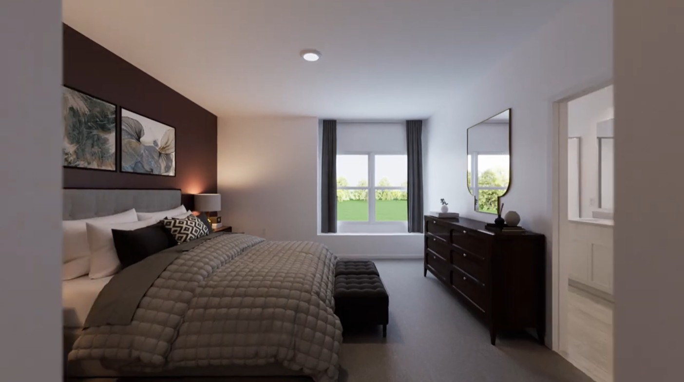 2163 Salinas Drive Rosharon, TX 77583 - Photo 27 of 31 a bedroom with bed couch and window