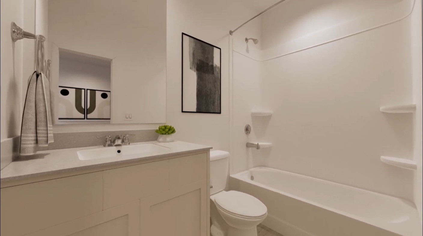 2163 Salinas Drive Rosharon, TX 77583 - Photo 31 of 31 a bathroom with a sink a toilet and shower